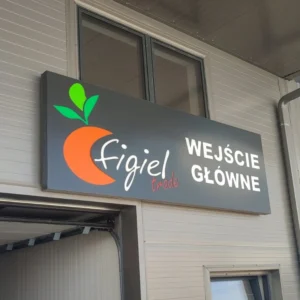 Kasetony świetlne LED – Grafion Reklamy, Nowy Sącz – nowoczesna reklama podświetlana Kaseton świetlny LED z podświetleniem energooszczędnym – realizacja Grafion Reklamy z Nowego Sącza